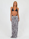 Maxi Skirt in Zebra Print