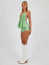 Hot Pants in Green Sequin