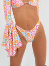 V Bikini Bottoms in Daisy Flower Print