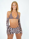 Fold Over Shorts in Leopard Print