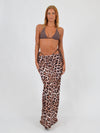 Maxi Skirt in Leopard Print