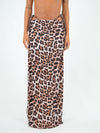 Maxi Skirt in Leopard Print