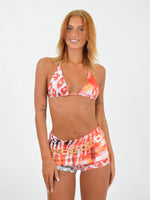 Fold Over Shorts in Abstract Print