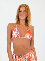 Triangle Bikini Top in Abstract Print