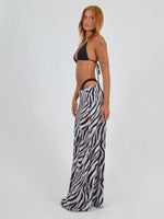 Maxi Skirt in Zebra Print