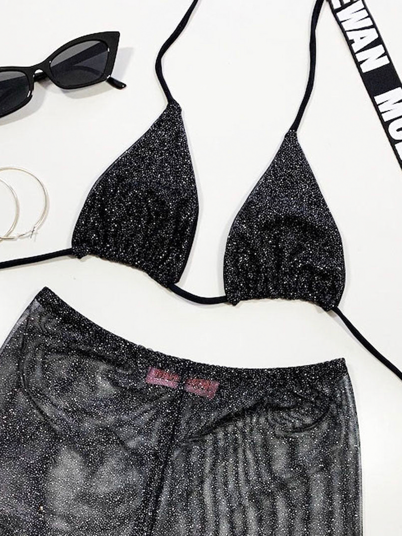 Glitter bikini sales
