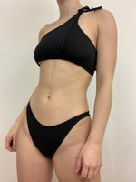 Festival Outfit | HIGH RISE BIKINI BOTTOMS - BLACK.