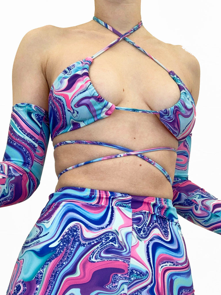 GLITZY BIKINI TOP